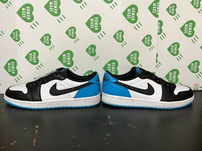 Nike Air Jordan 1 Low OG "Black and Dark Powder Blue/UNC"