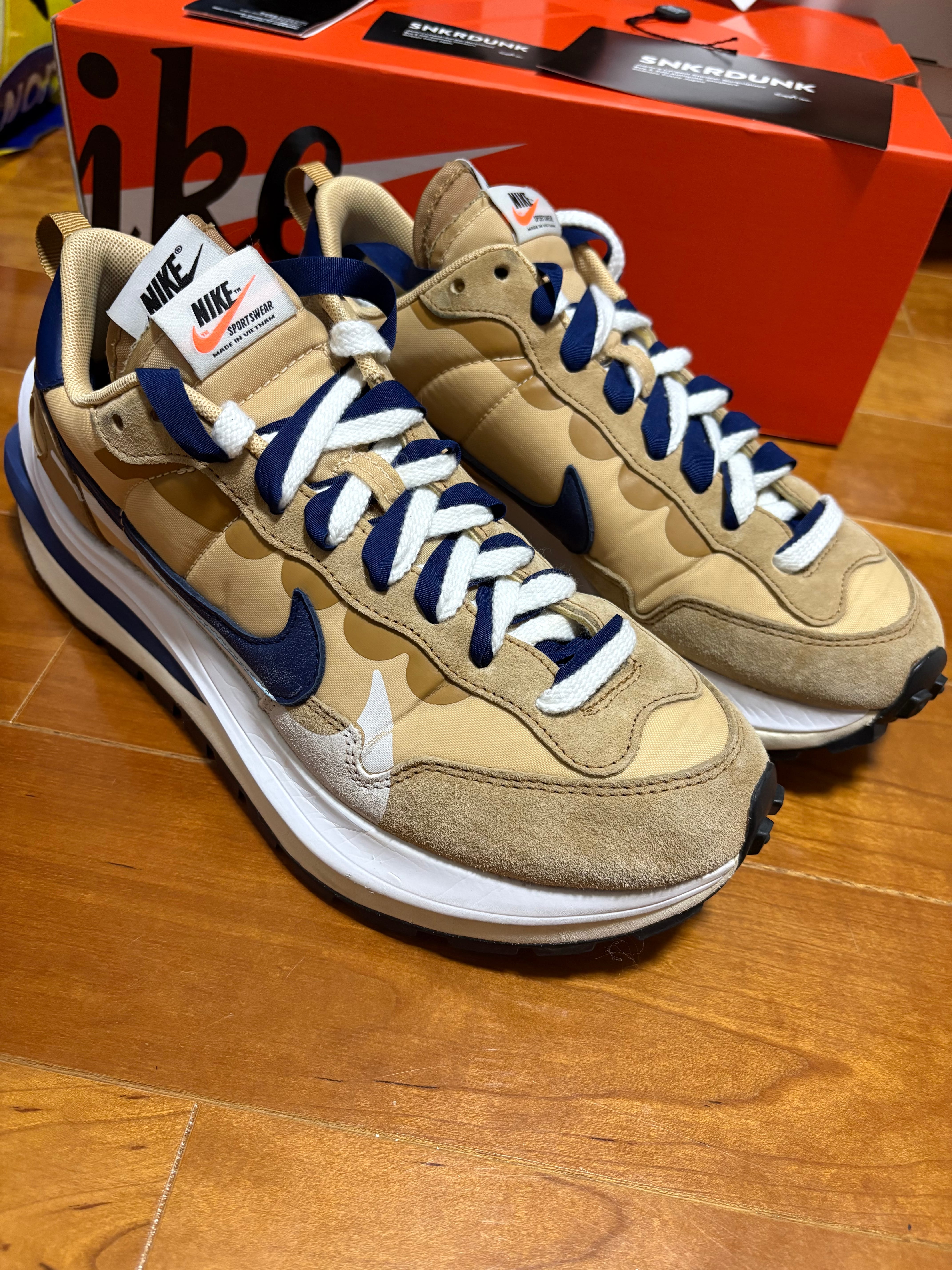 sacai × Nike Vapor Waffle "Sesame and Blue Void"