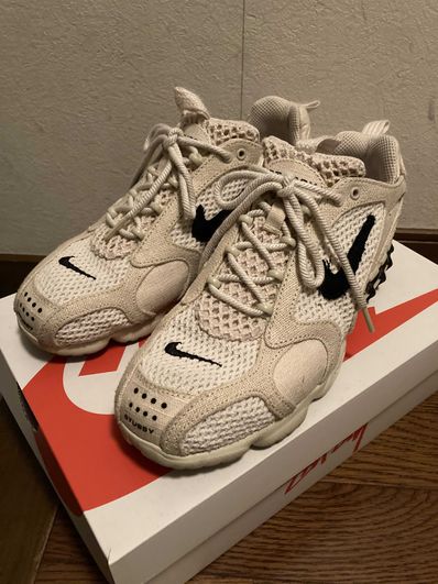 Stussy × Nike Air Zoom Spiridon CG 2 "Fossil/Black"