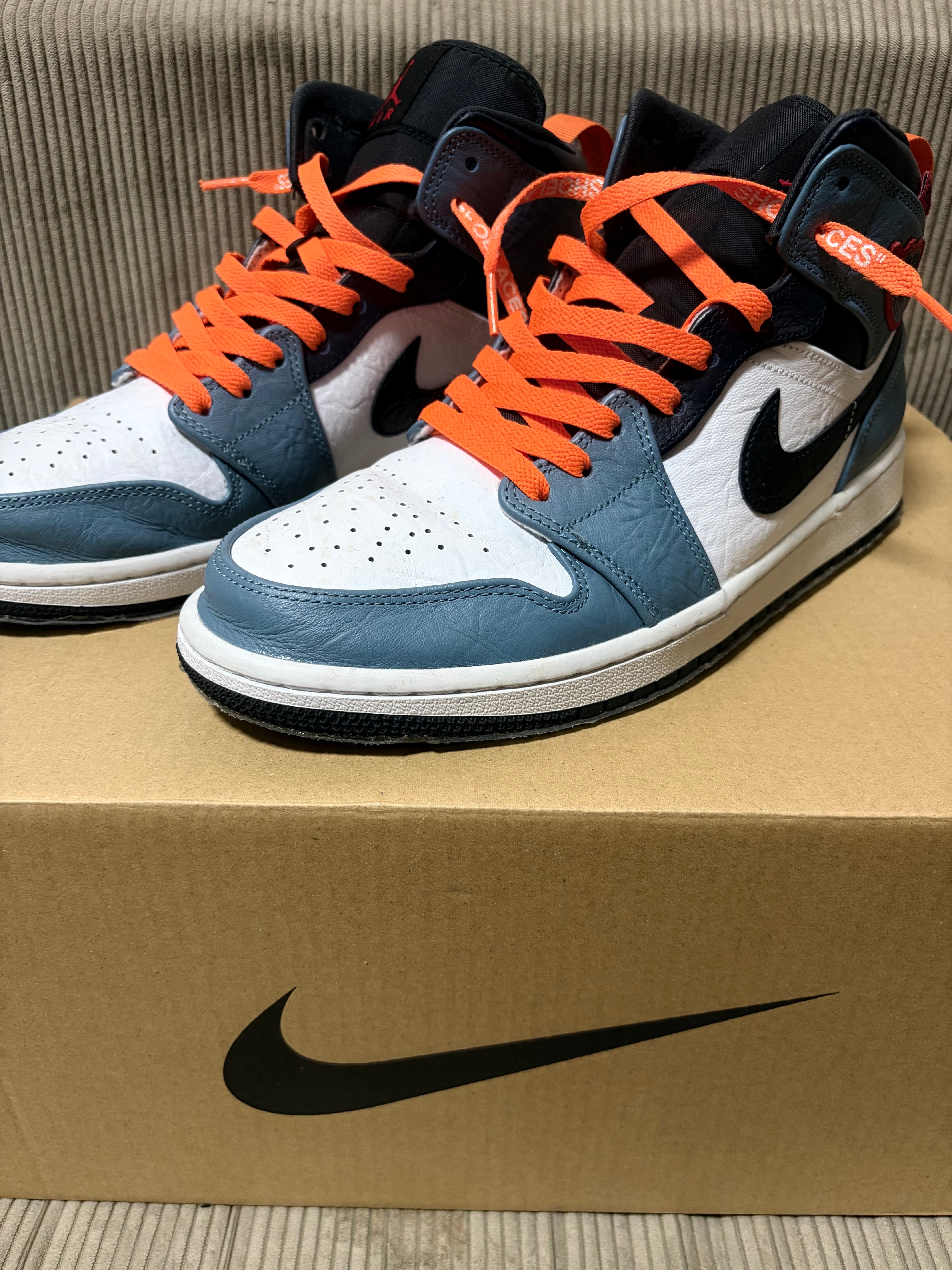 FACETASM × Nike Air Jordan 1 Mid "White/Navy"