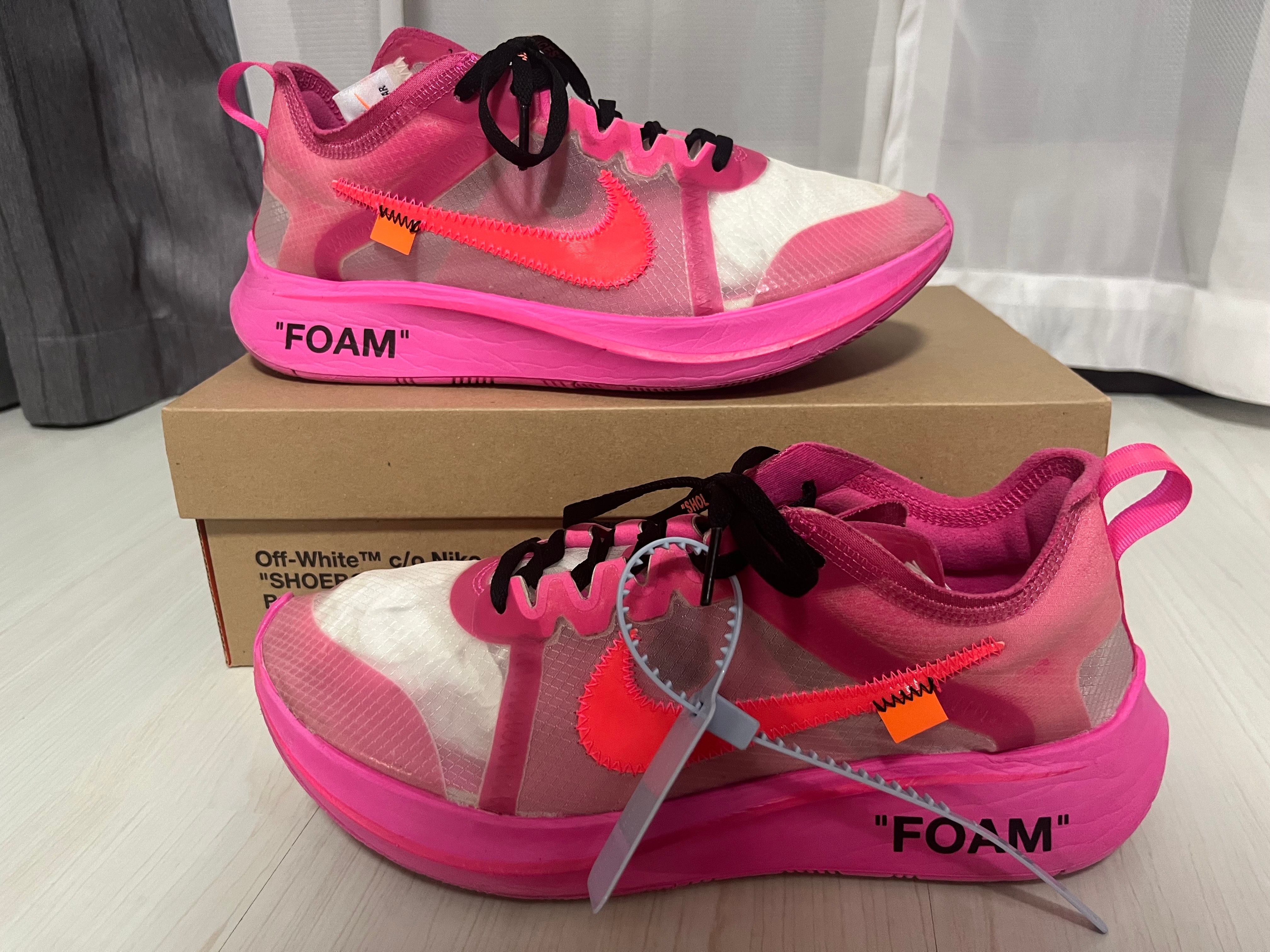Off-White × Nike Zoom Fly "Pink"