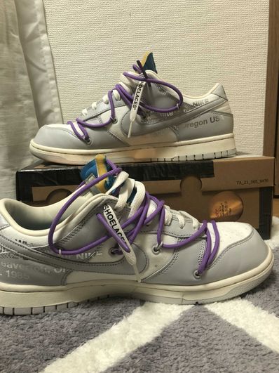 Off-White × Nike Dunk Low "Sail/Neutral Gray"