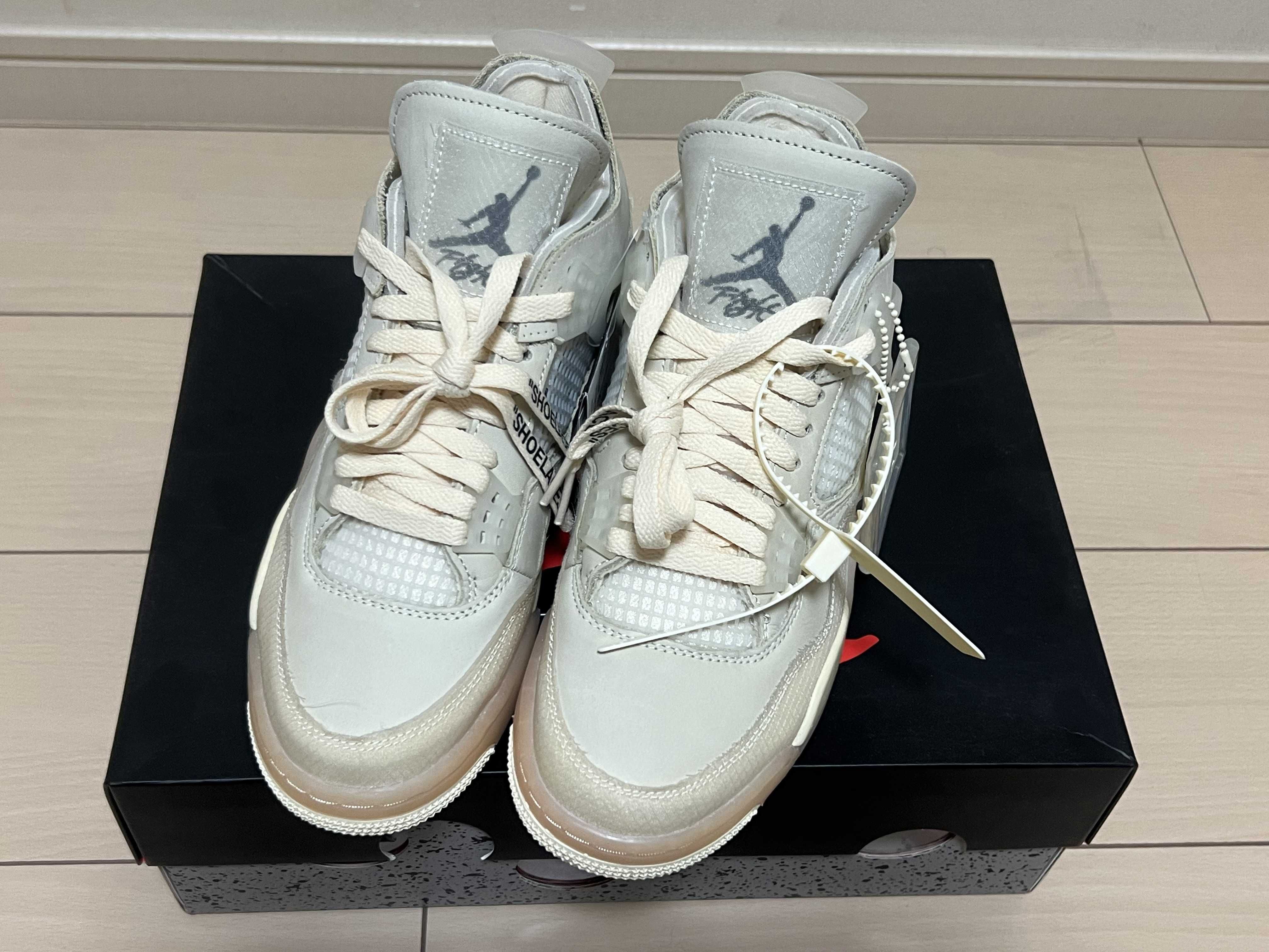 Off-White × Nike Women's Air Jordan 4 SP "Sail"