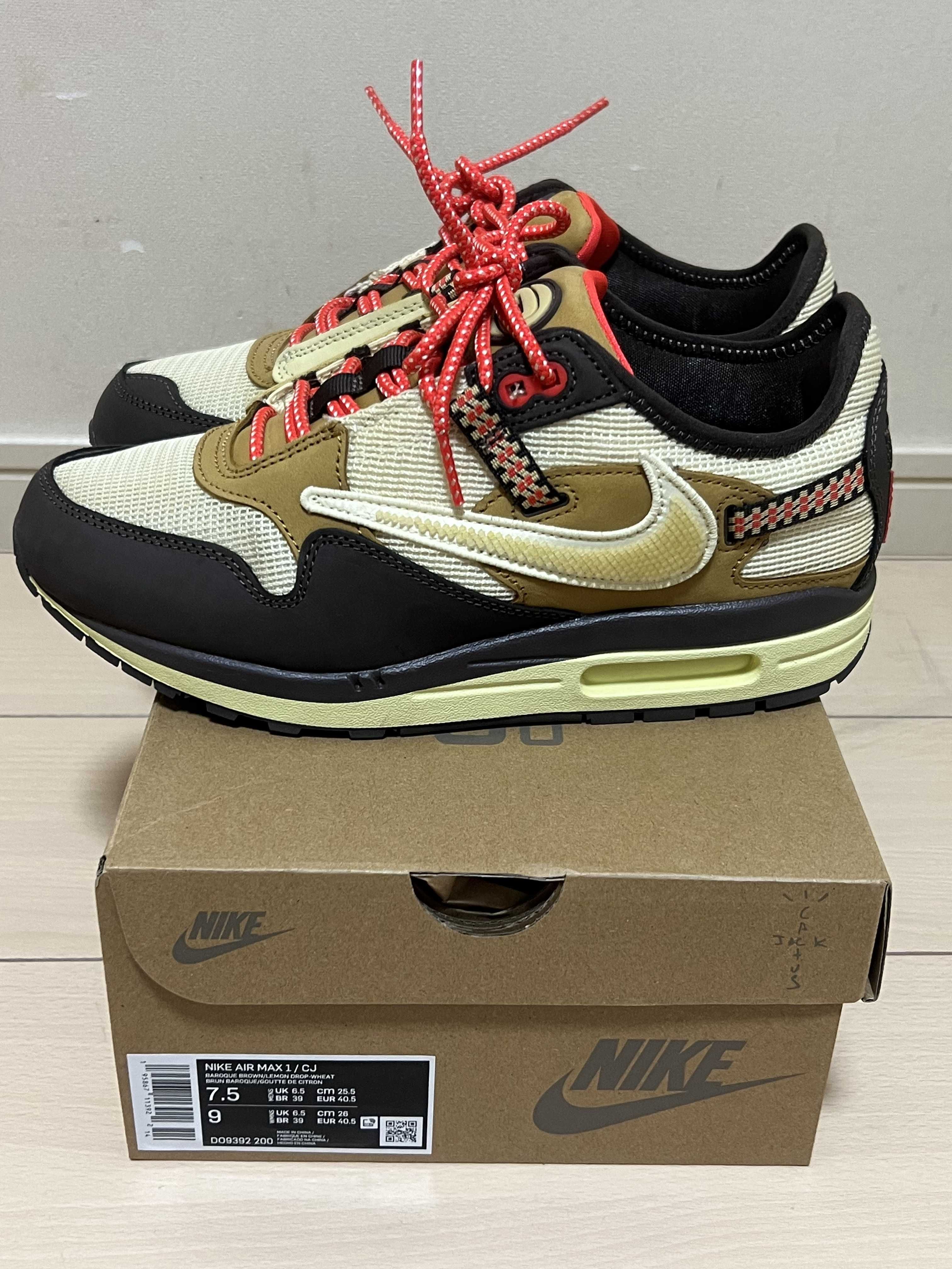 Travis Scott × Nike Air Max 1 "CACT.US Brown"