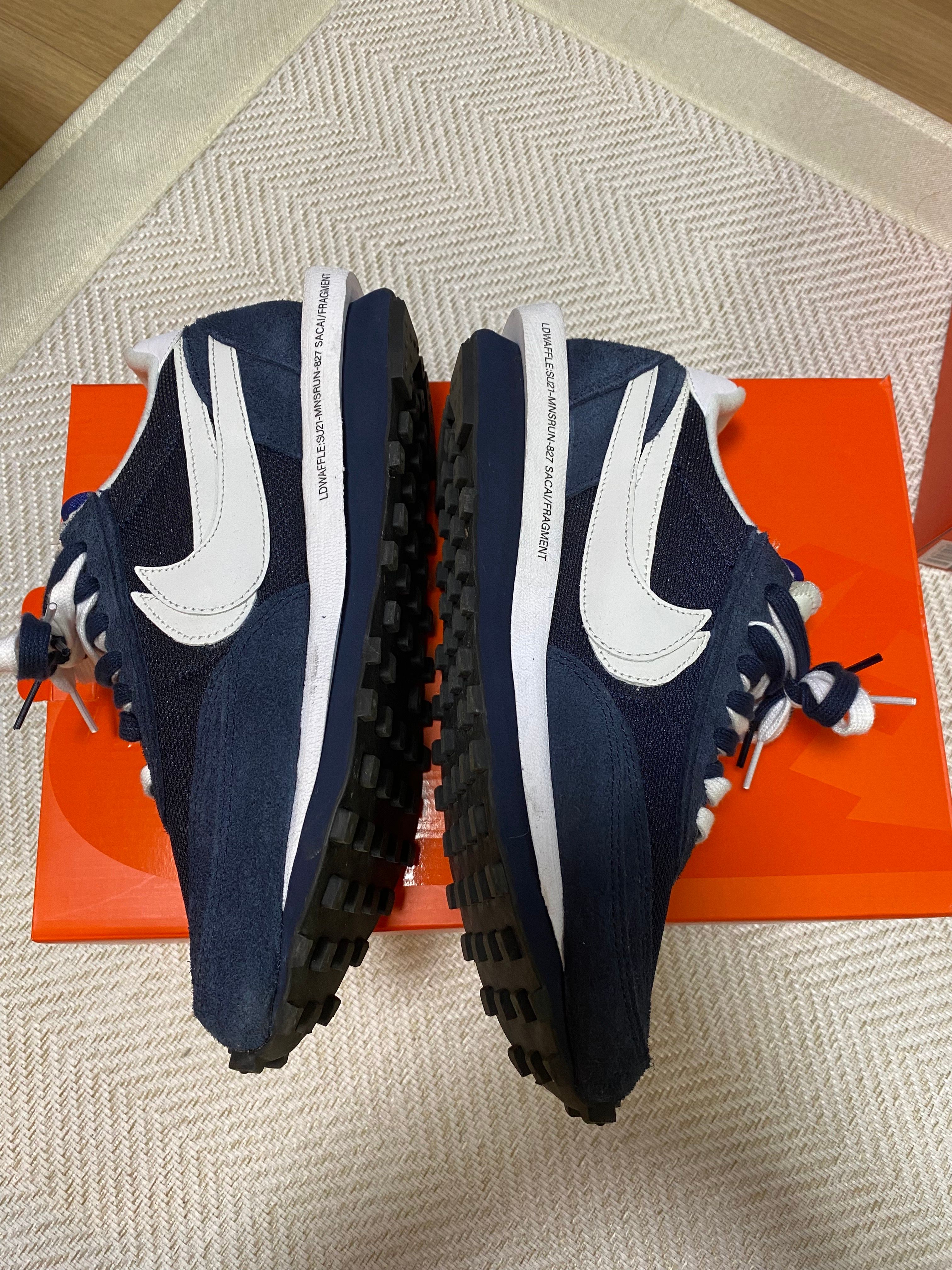 Fragment × sacai × Nike LD Waffle "Blackended Blue"
