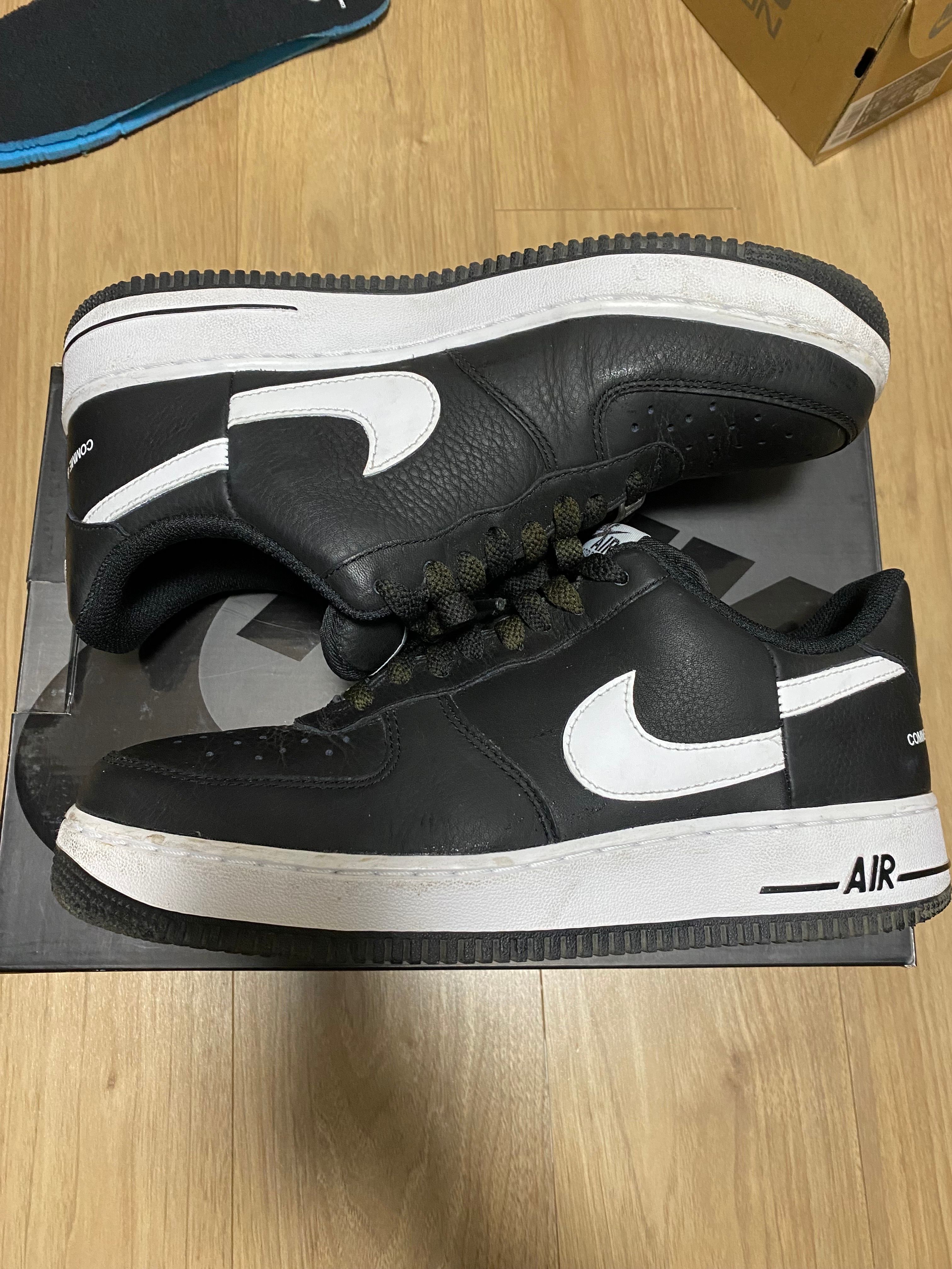 Supreme × COMME des GARCONS SHIRT × Nike Air Force 1 Low "Black/White" (2018)