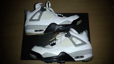 NIKE GOLF AIR JORDAN 4 "WHITE CEMENT"