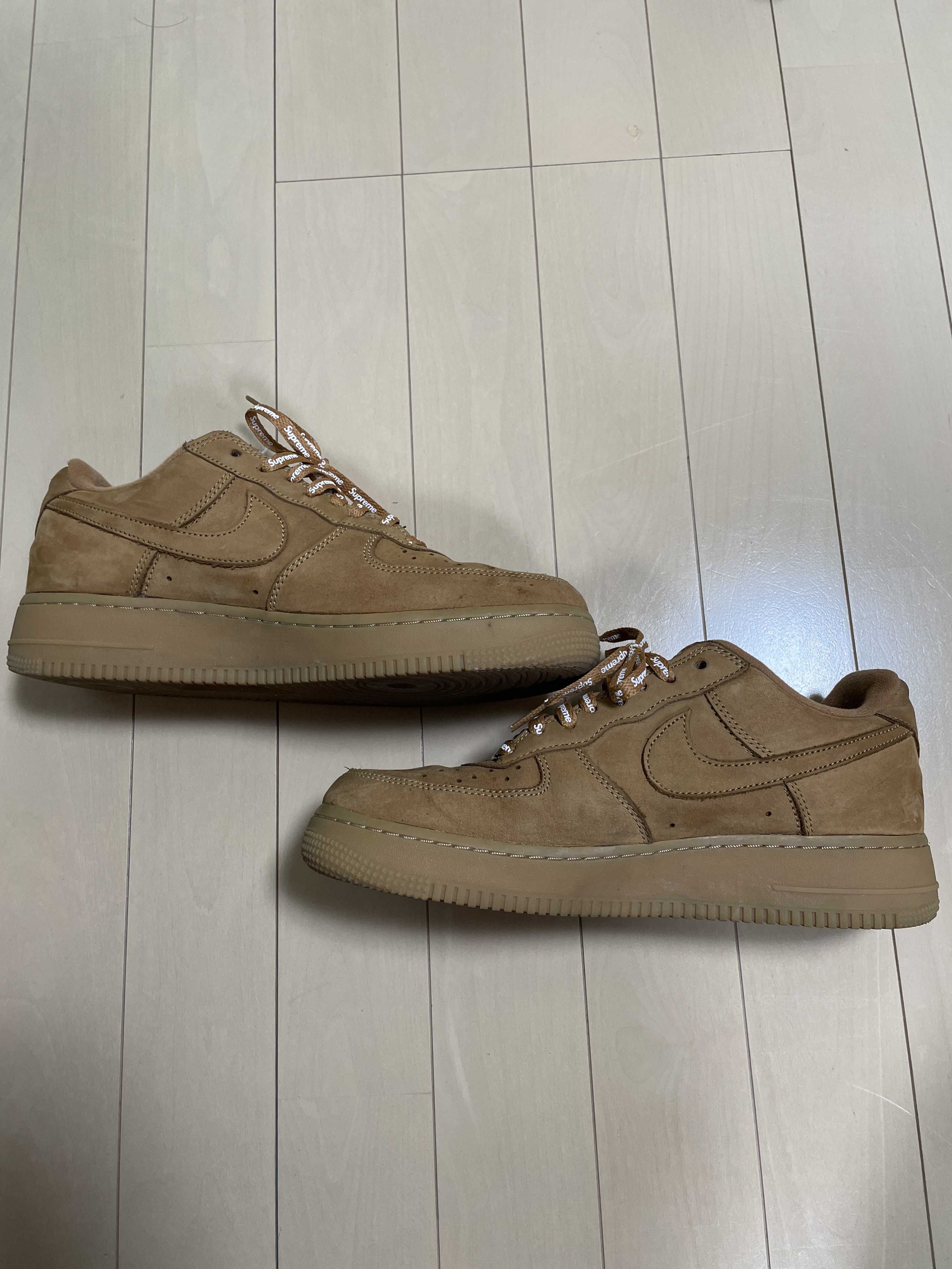 Supreme × Nike Air Force 1 Low "Flax/Wheat"