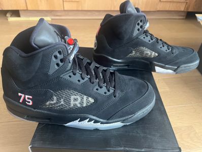 NIKE AIR JORDAN 5 PARIS SAINT-GERMAIN BLACK/CEMENT GREY
