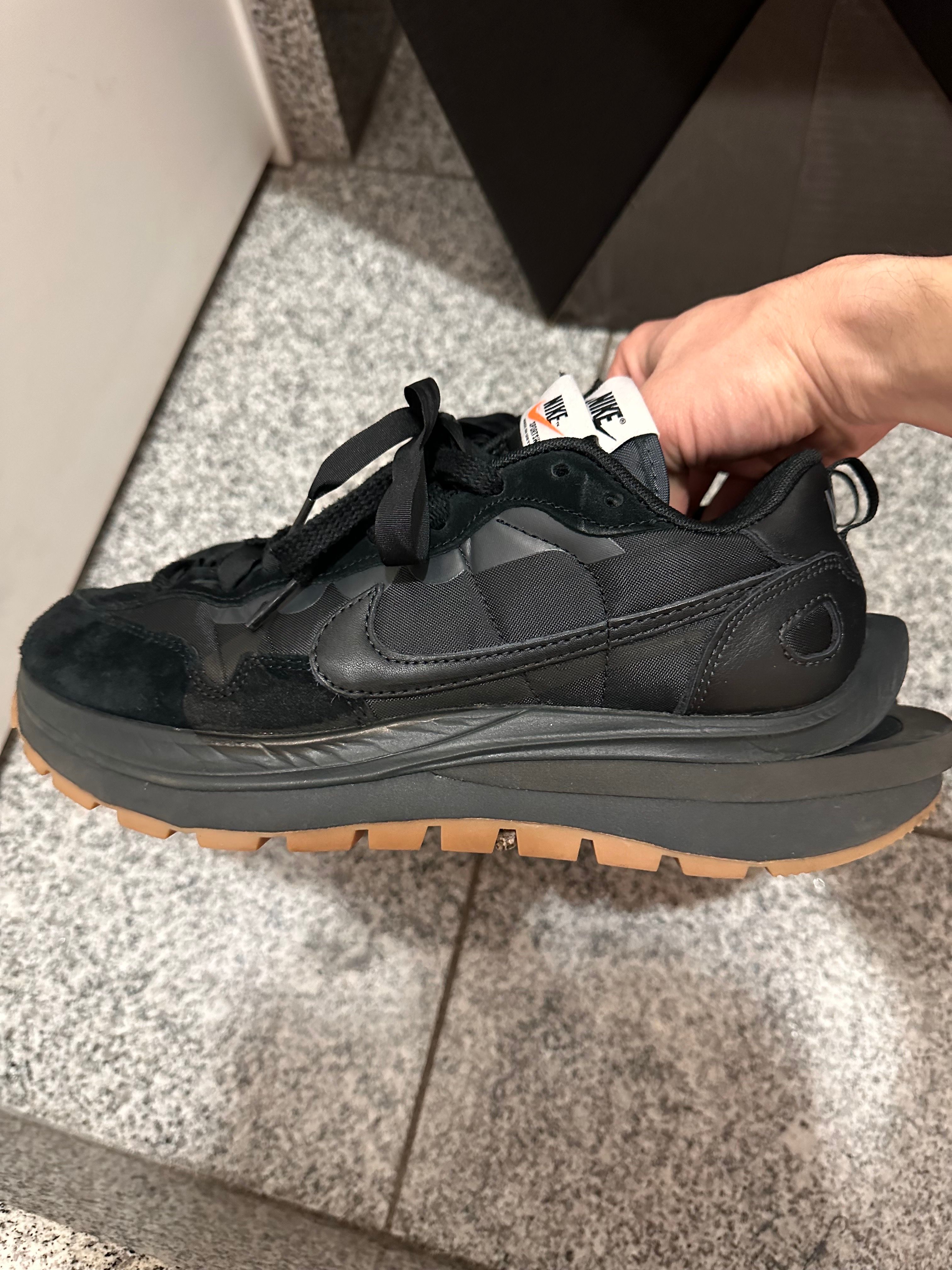 sacai × Nike VaporWaffle "Black Gum"