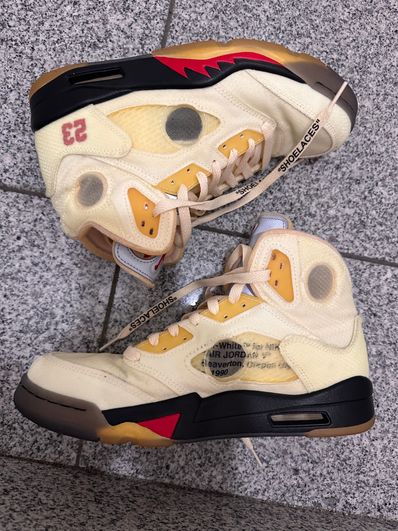 Off-White × Nike Air Jordan 5 "Sail"