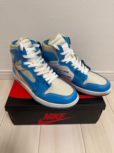 Off-White × Nike Air Jordan 1 High UNC "White/Dark Powder Blue"
