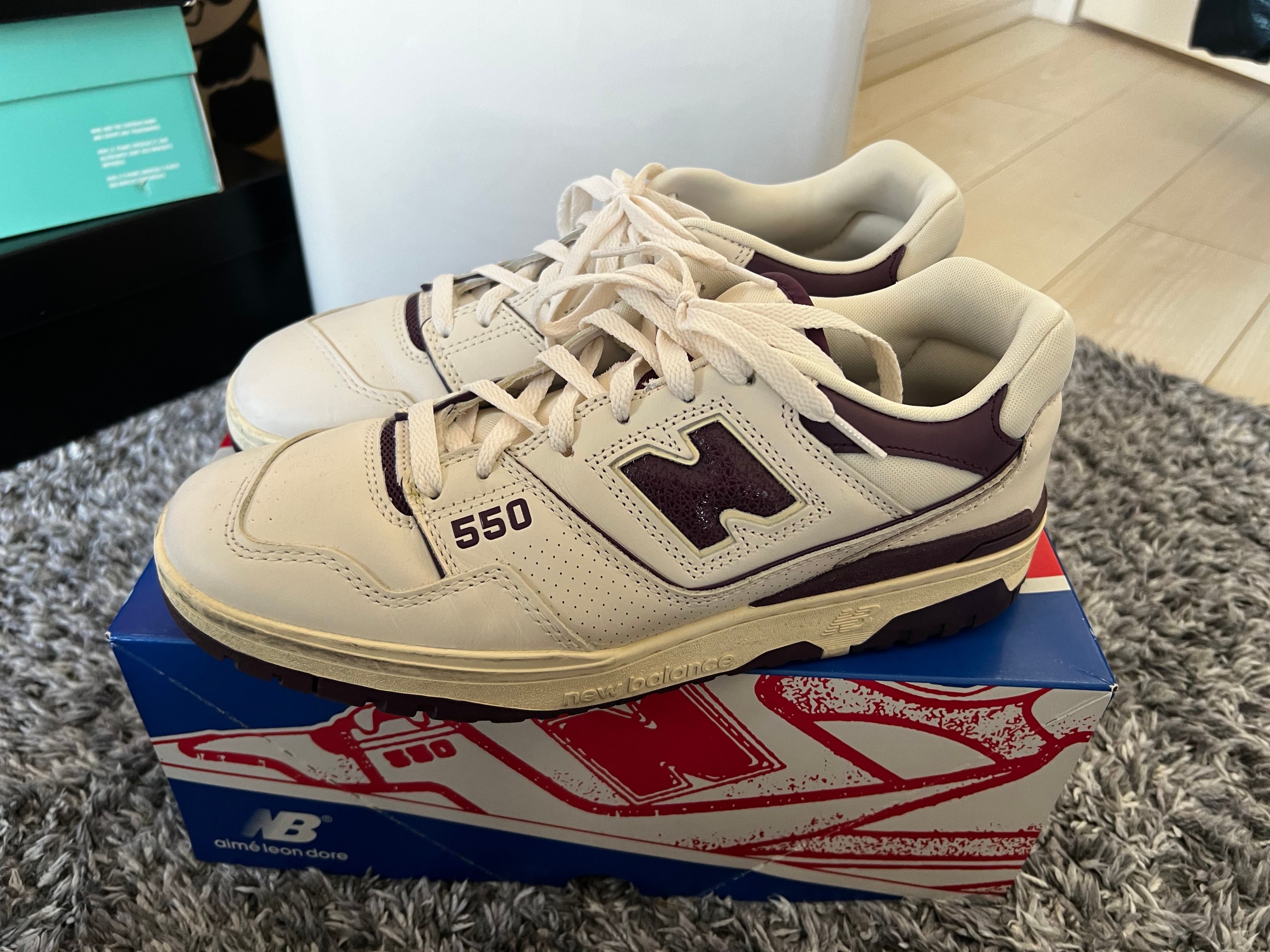 Aime Leon Dore × New Balance 550 "White/Purple"