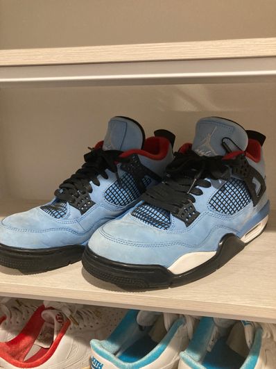 Travis Scott × Nike Air Jordan 4 Retro Cactus Jack "University Blue"