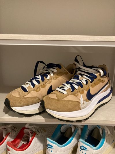 Sacai × Nike Vapor Waffle "Sesame And Blue Void"