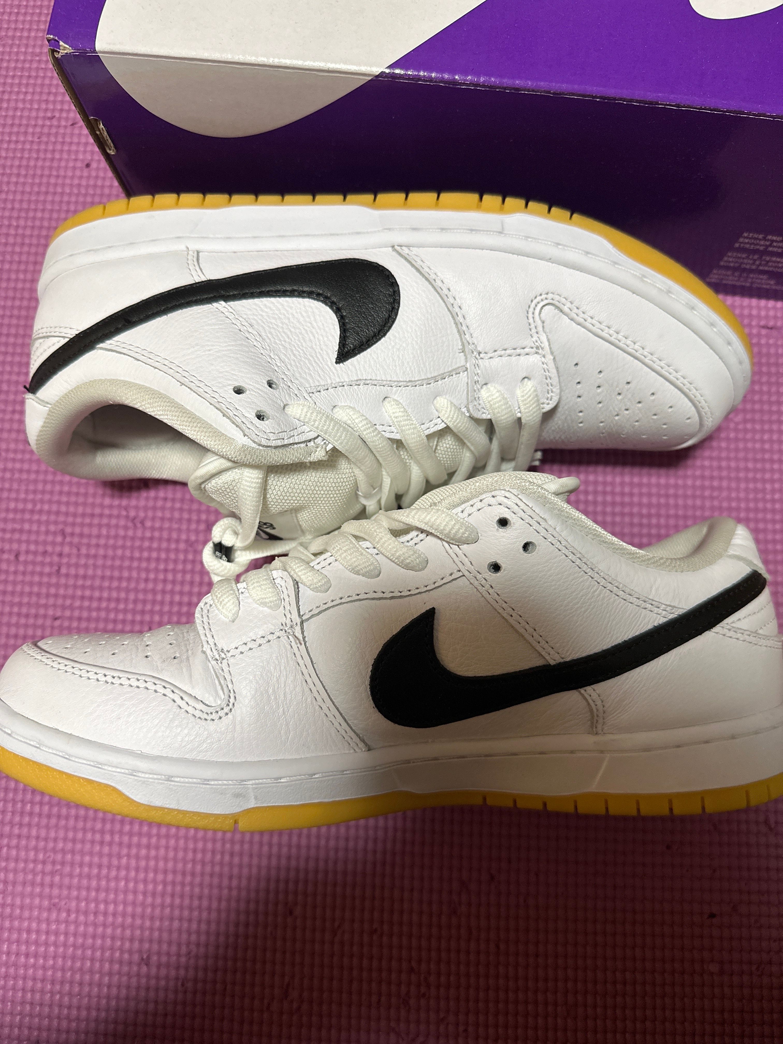 Nike SB Dunk Low Pro "White/Black-White-Gum Light Brown"