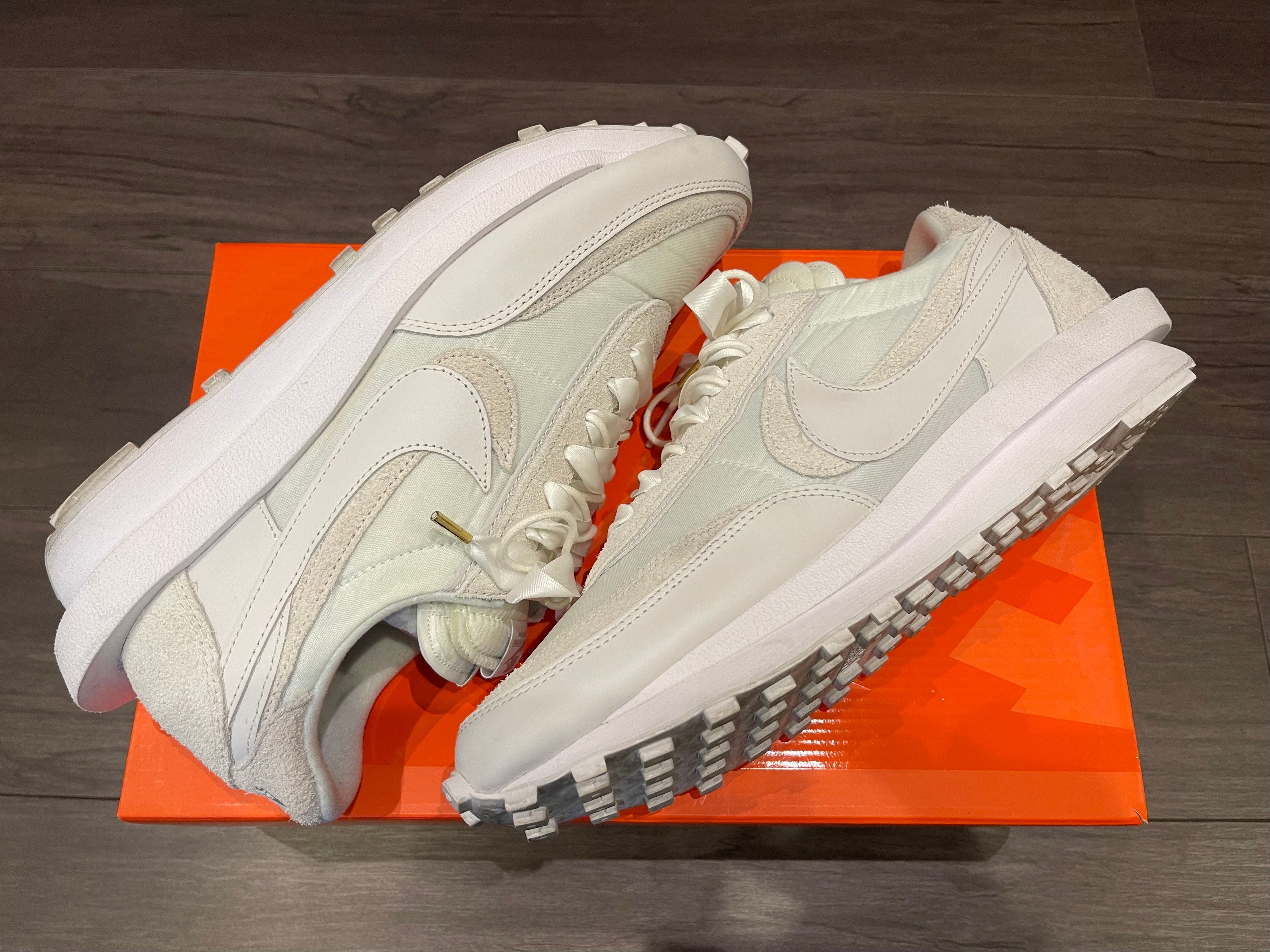 sacai × Nike LDV Waffle "Triple White"