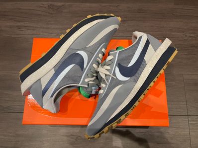 CLOT × Sacai × Nike LD Waffle "Grey Obsidian/Cool Grey"