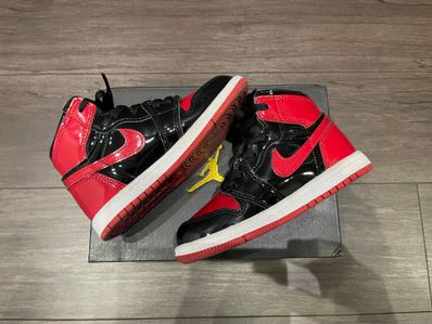 Nike TD Air Jordan 1 High OG "Patent Bred"