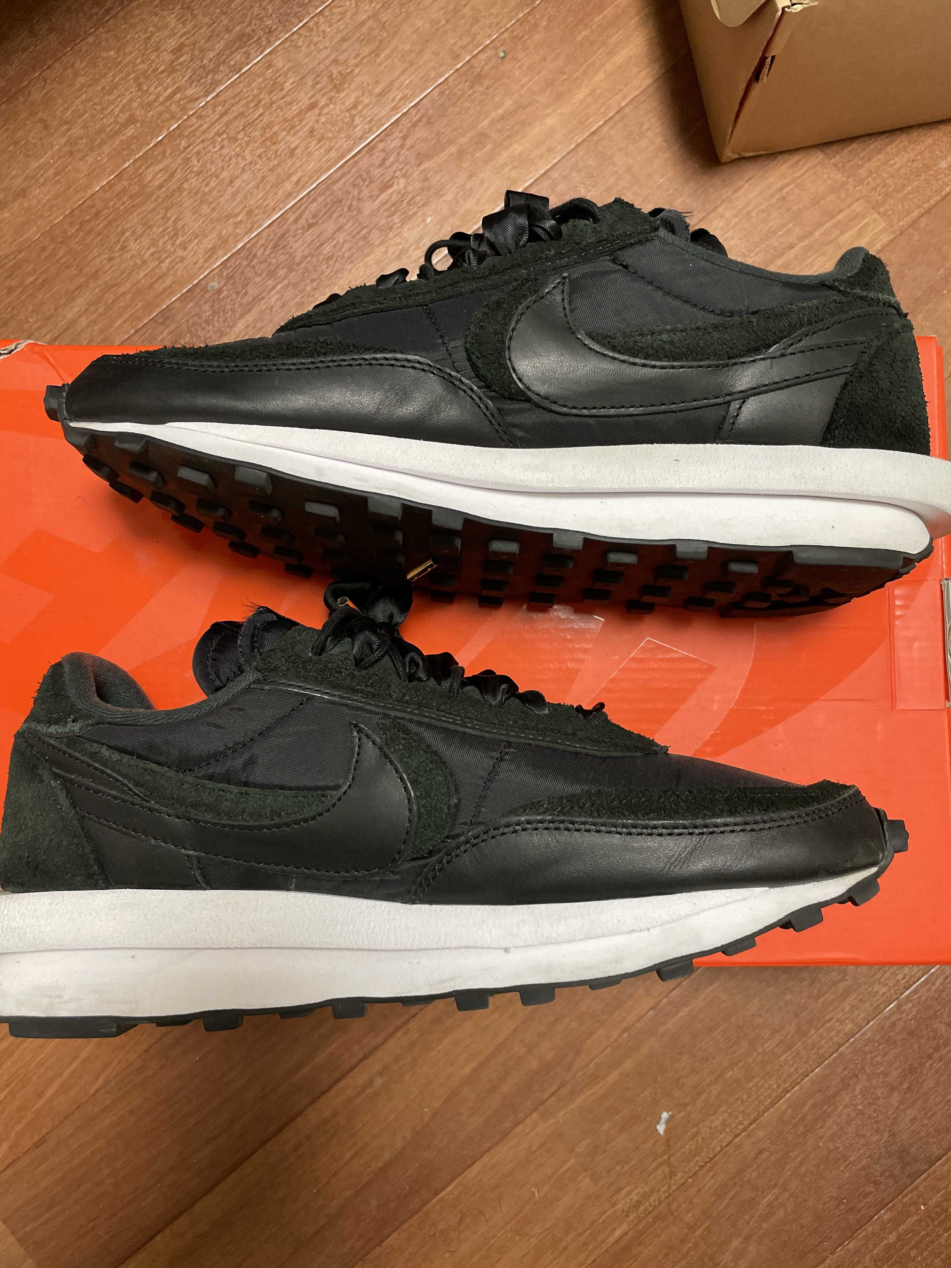 sacai × Nike LDV Waffle "Triple Black"