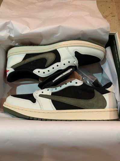Travis Scott × Nike Women's Air Jordan 1 Low OG "Medium Olive"
