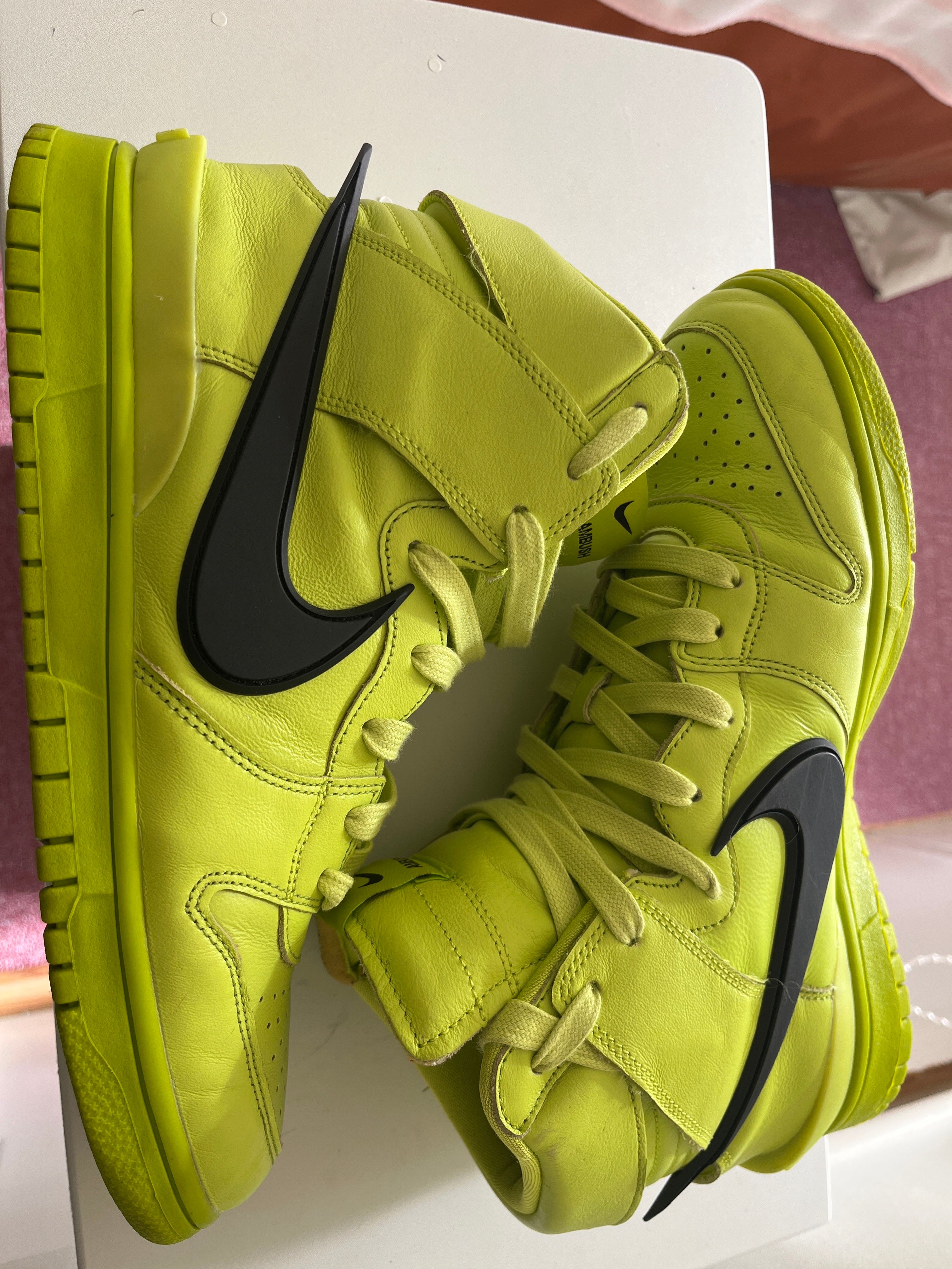 AMBUSH × NIKE DUNK HIGH "FLASH LIME"