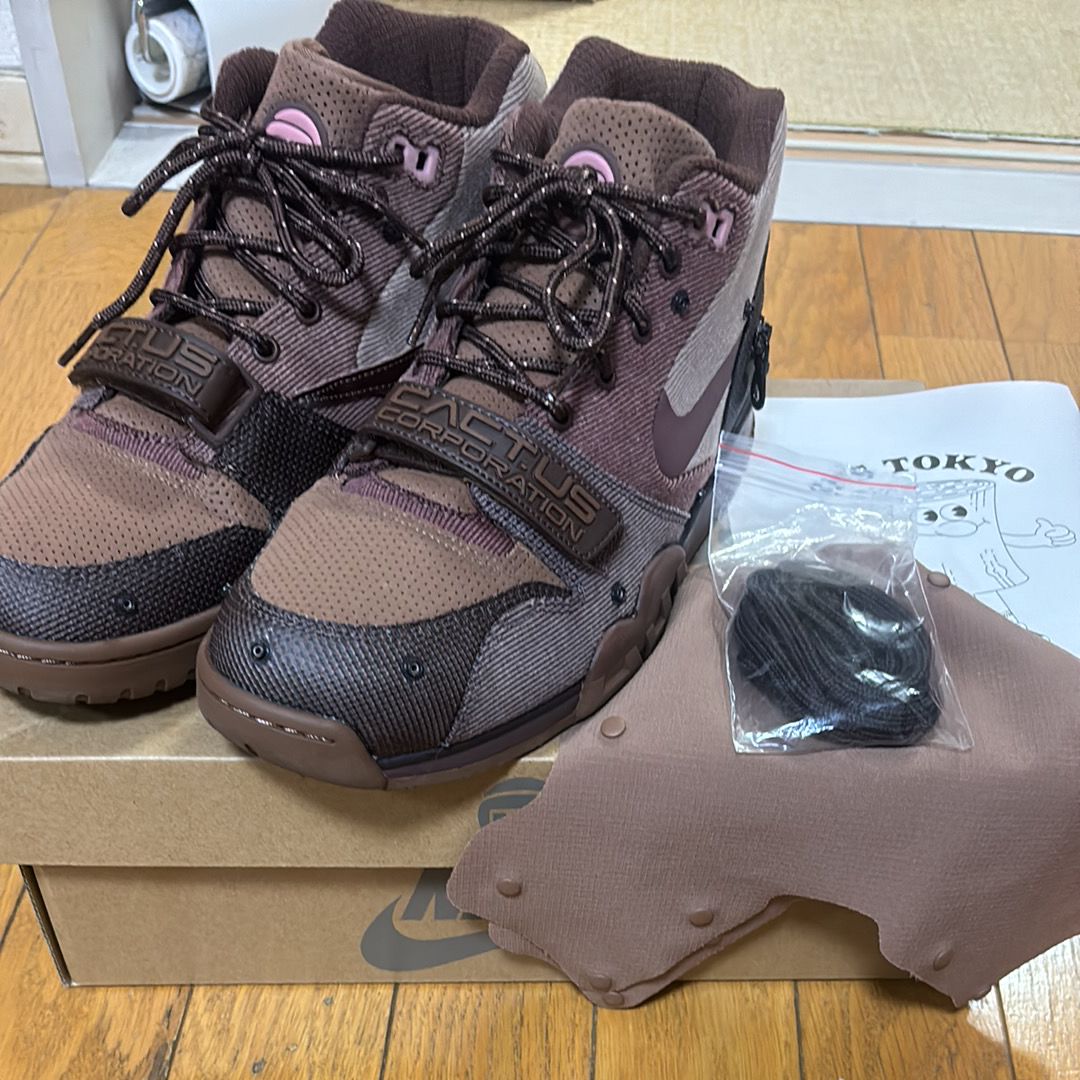 Travis Scott x Nike Air Trainer 1 SP "Archaeo Brown and Rust Pink"