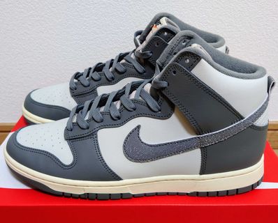 Nike Dunk High Retro SE Vintage "Light Bone and Tumbled Grey"