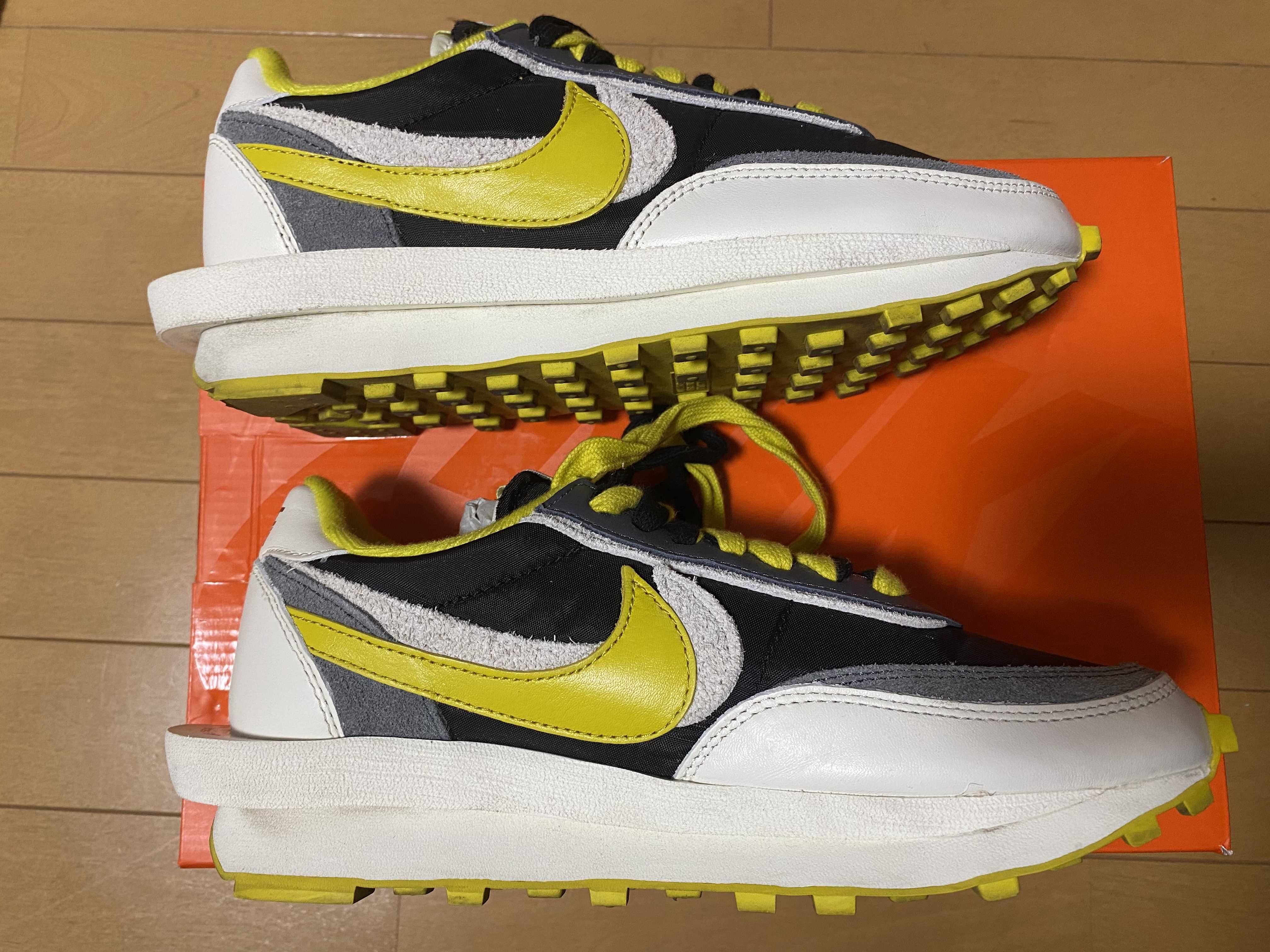 UNDERCOVER × sacai × Nike LD Waffle "Black/Sail-Dark Grey-Bright Citron"