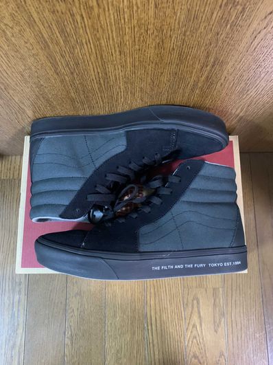 NEIGHBORHOOD × VANS NHVN . COMFYCUSH SK8-HI CL-SHOES "BLACK/GREEN"