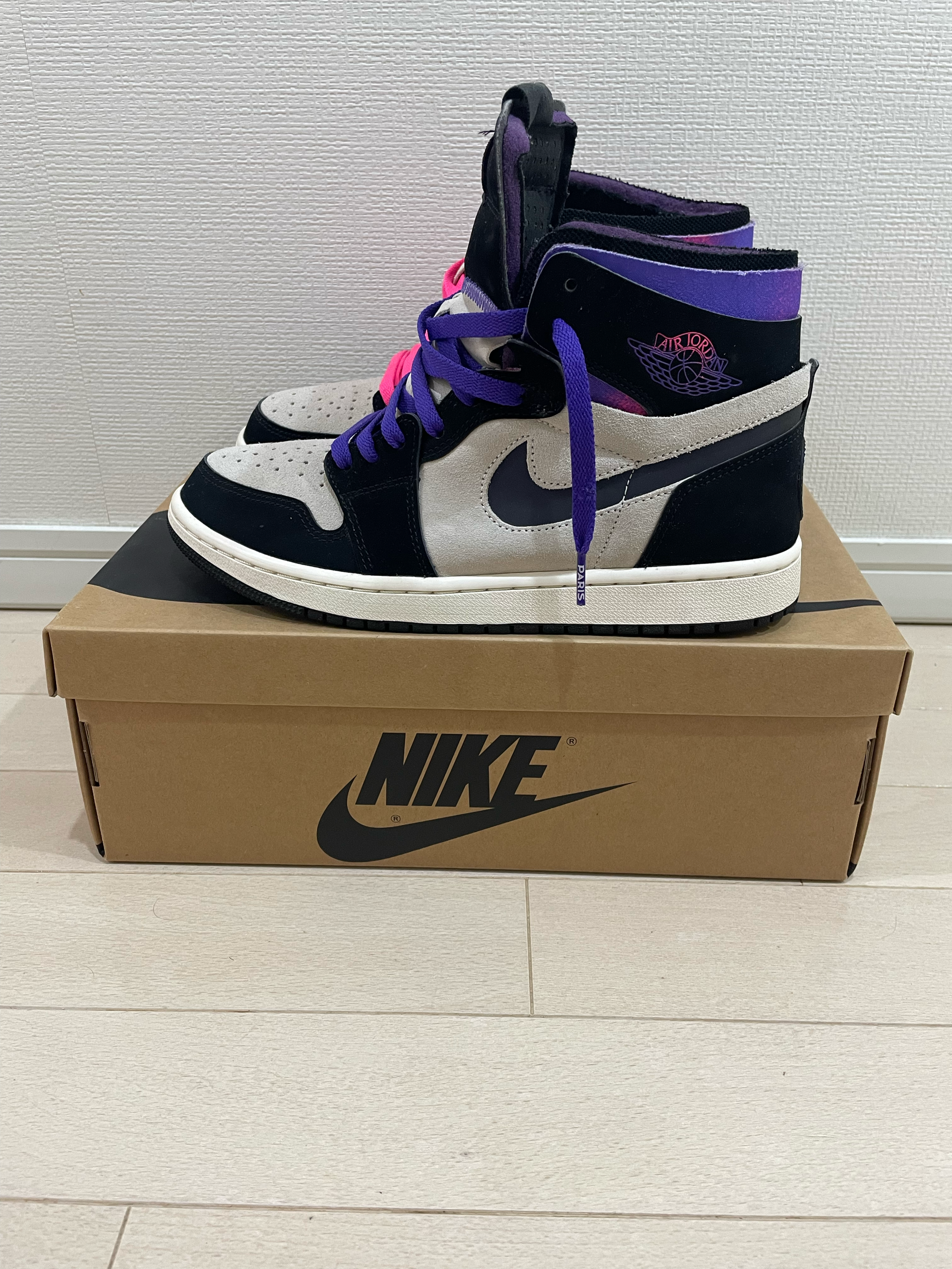 Paris Saint-Germain (PSG) × Nike Air Jordan 1 High Zoom Air CMFT "White/Black"
