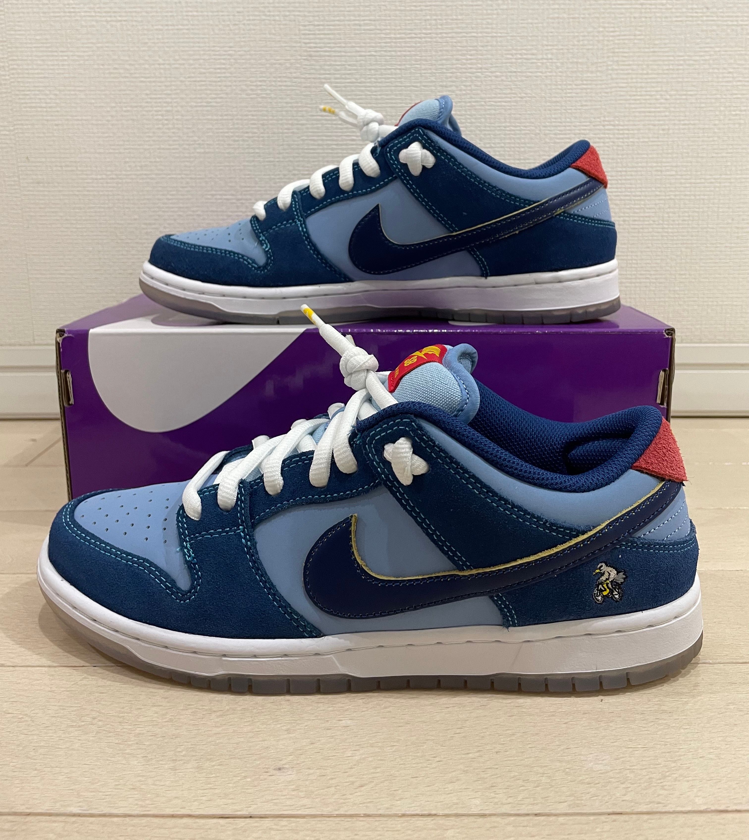 Why So Sad? × Nike SB Dunk Low "Coastal Blue/Speed Yellow-University Red"