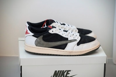 Travis Scott × Nike Women's Air Jordan 1 Low OG "Medium Olive"