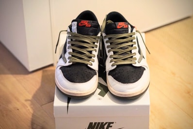 Travis Scott × Nike Women's Air Jordan 1 Low OG "Medium Olive"