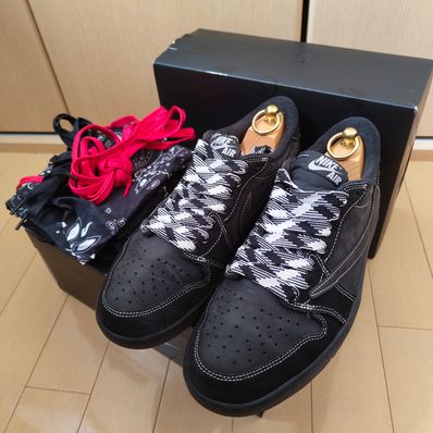 Travis Scott × Nike Air Jordan 1 Low OG SP "Black Phantom"