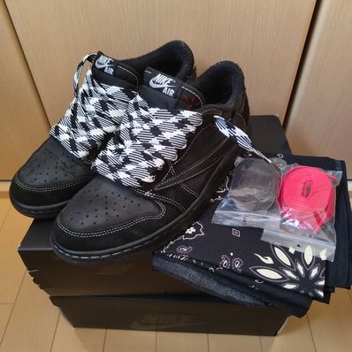 Travis Scott × Nike Air Jordan 1 Low OG SP "Black Phantom"