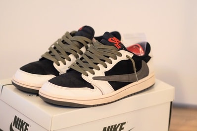Travis Scott × Nike Women's Air Jordan 1 Low OG "Medium Olive"