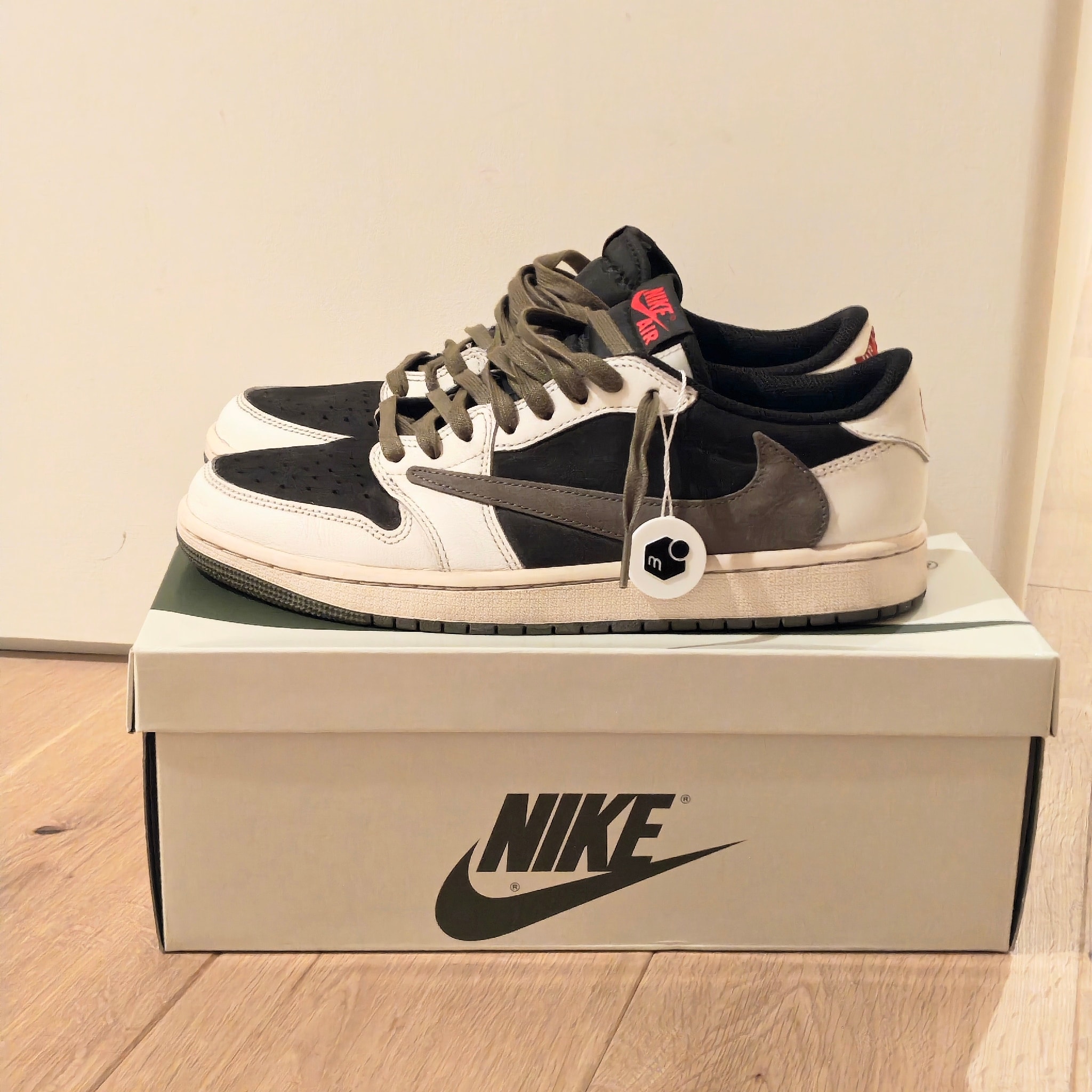 Travis Scott × Nike Women's Air Jordan 1 Low OG "Medium Olive"