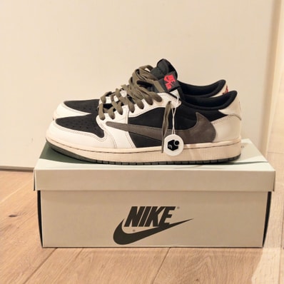Travis Scott × Nike Women's Air Jordan 1 Low OG "Medium Olive"