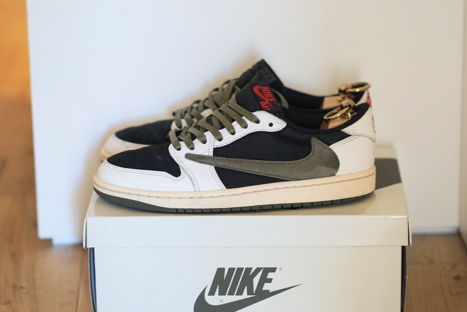 Travis Scott × Nike Women's Air Jordan 1 Low OG "Medium Olive"