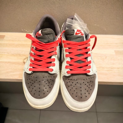 Travis Scott × Nike Air Jordan 1 Low OG SP "Reverse Mocha/Sail and Ridgerock"
