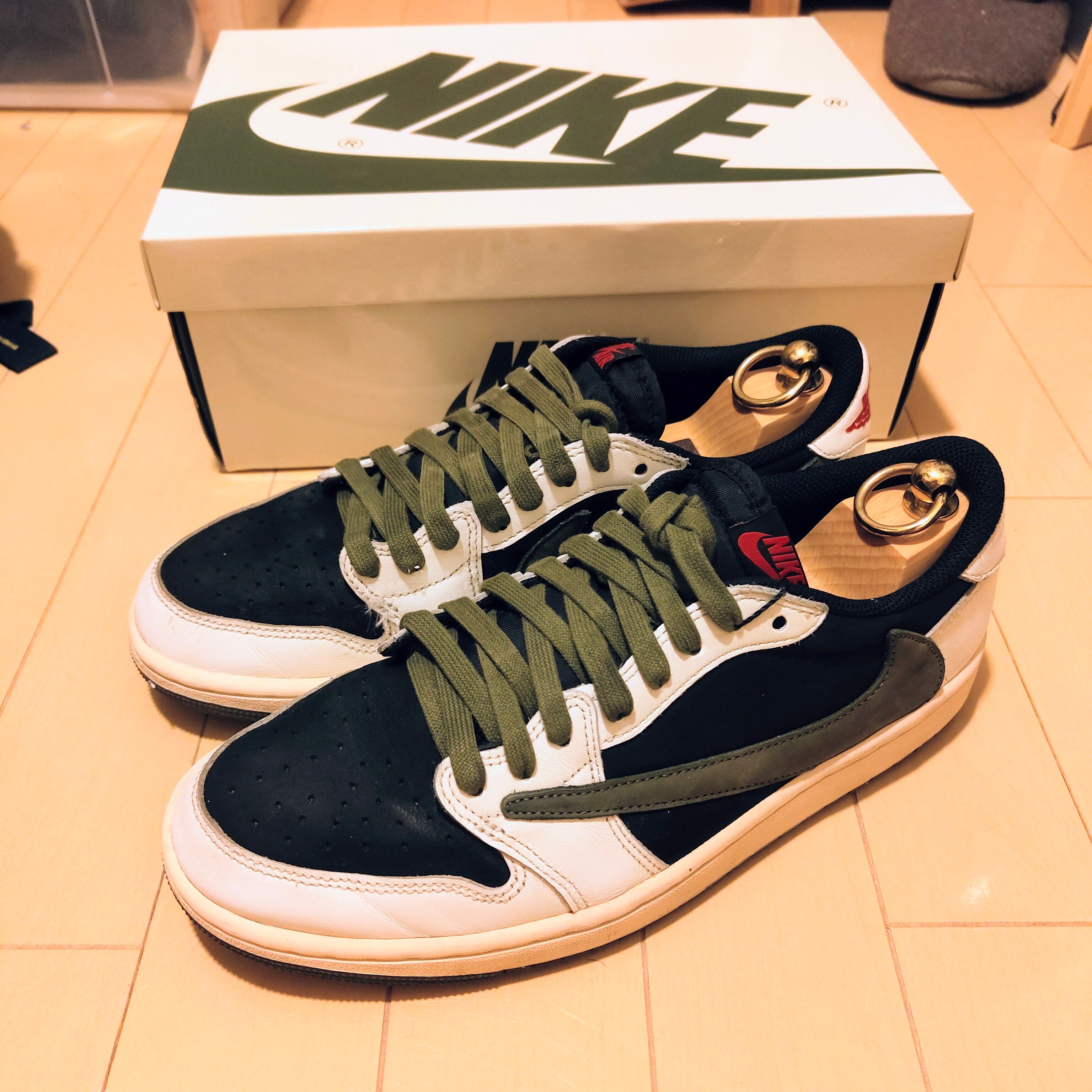 Travis Scott × Nike Women's Air Jordan 1 Low OG "Medium Olive"