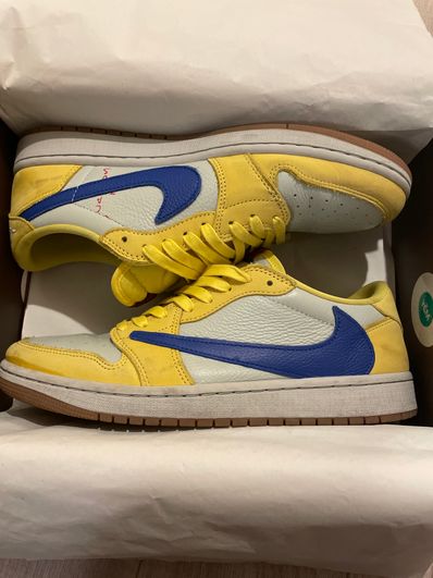 Travis Scott × Nike Women's Air Jordan 1 Retro Low OG "Canary"