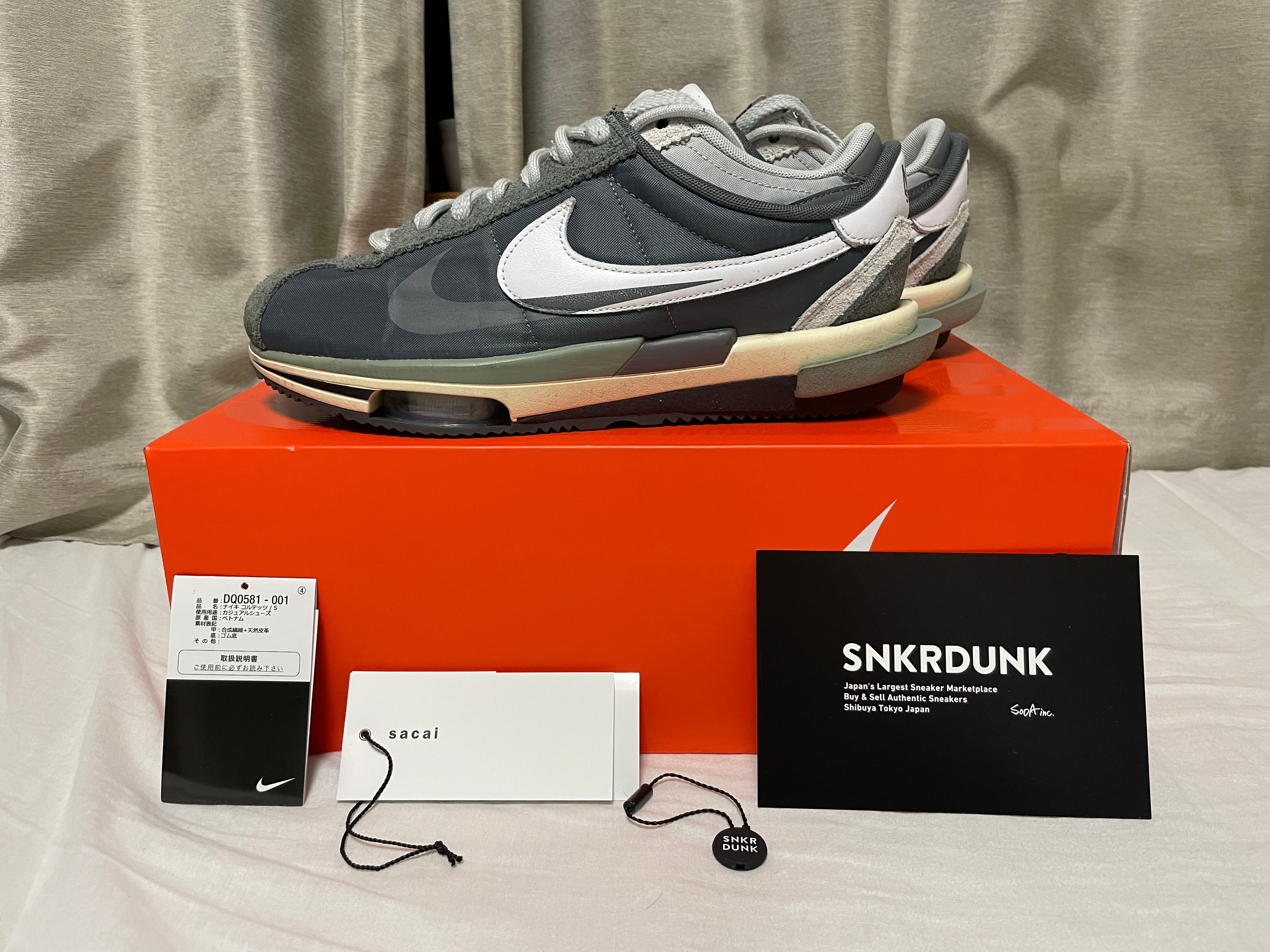 sacai × Nike Zoom Cortez "Iron Grey"