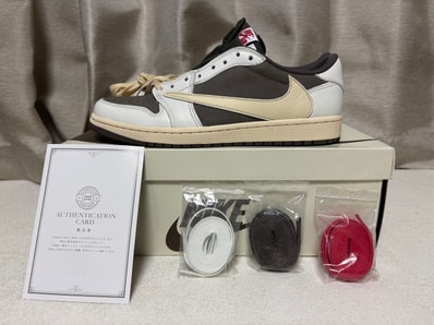 Travis Scott × Nike Air Jordan 1 Low OG SP "Reverse Mocha/Sail and Ridgerock"