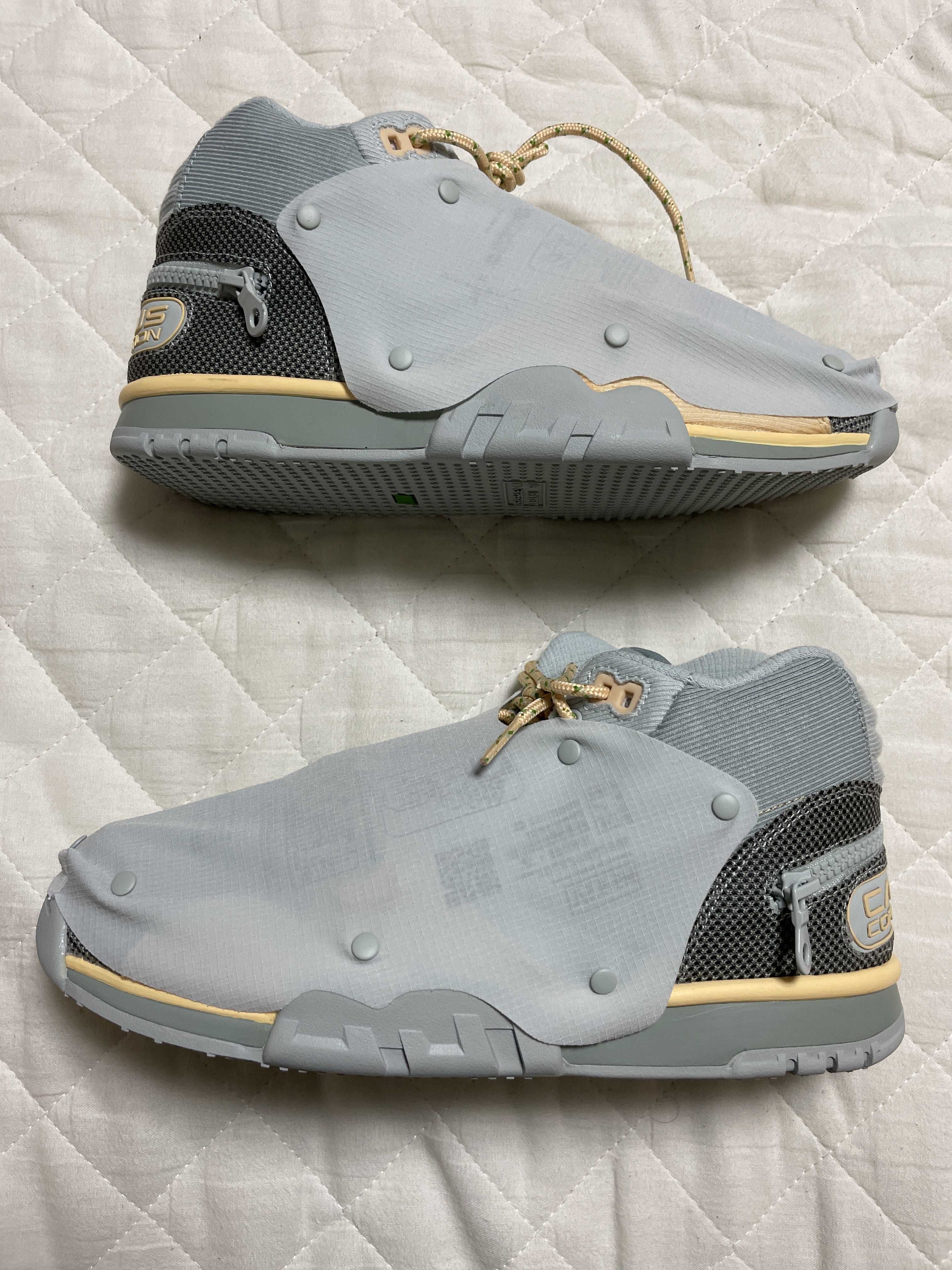 Travis Scott × Nike Air Trainer 1 SP "Grey Haze and Dusty Sage"