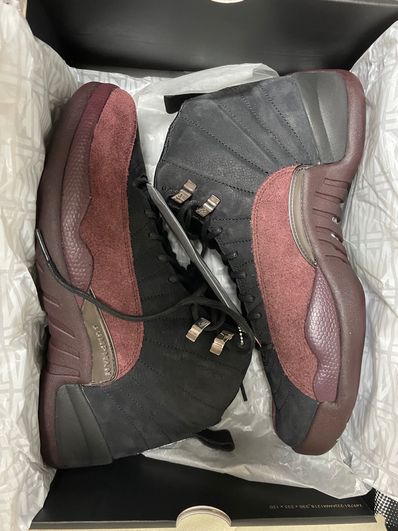 A Ma Maniere × Nike Women's Air Jordan 12 "Black and Burgundy Crush"