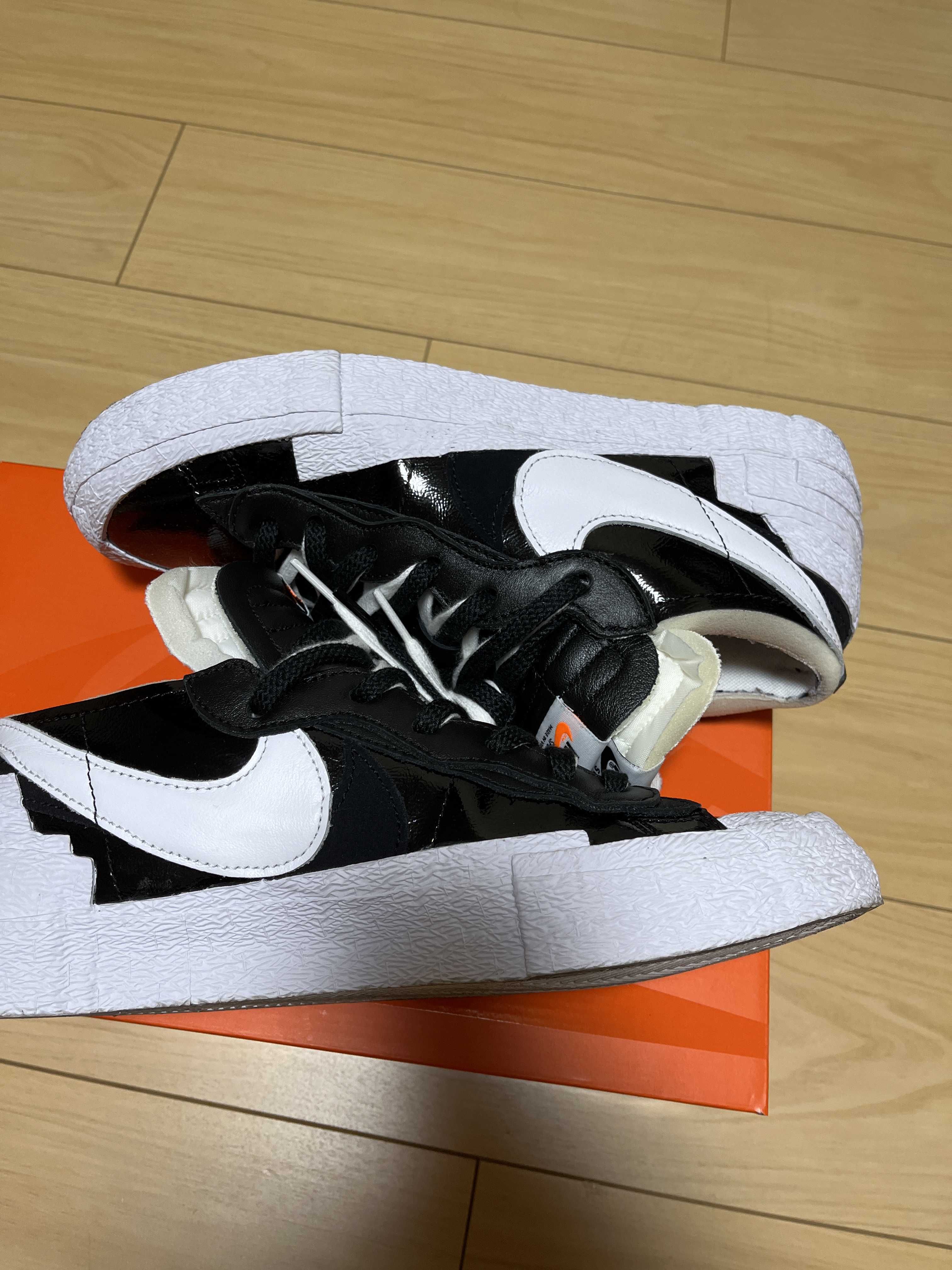 sacai × Nike Blazer Low "Black Patent Leather"