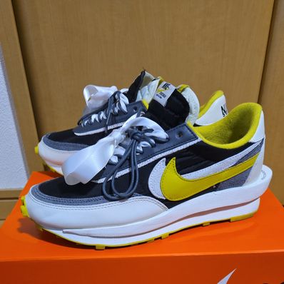 UNDERCOVER × sacai × Nike LD Waffle "Black/Sail-Dark Grey-Bright Citron"