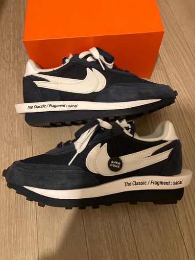 Fragment × sacai × Nike LD Waffle "Blackended Blue"
